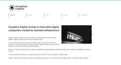 Desktop Screenshot of inceptioncapital.com